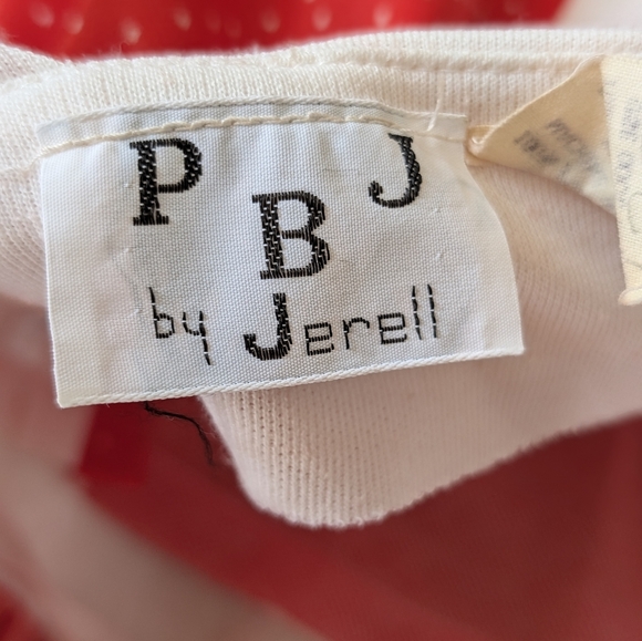 Vtg 1970s PBJ by Jerell summer dress size 5 Red and white polka dot maxi Dress - Picture 9 of 10